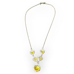 NRT AVON Elegant Yellow Gemstone Necklace